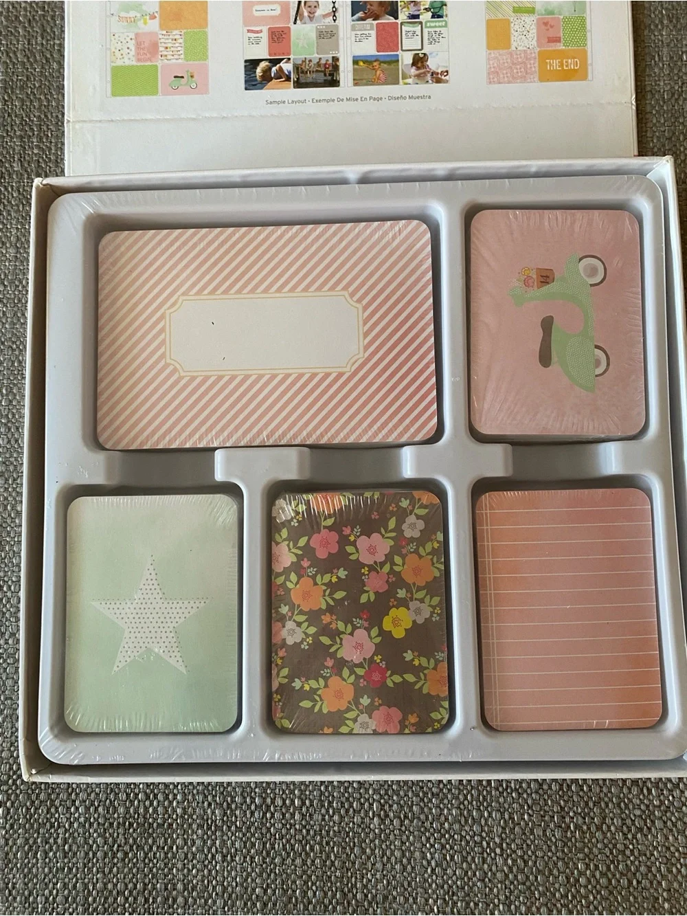 NWT- Project Life Becky Higgins Dear Lizzy Core Kit - Pink & Mint Cards